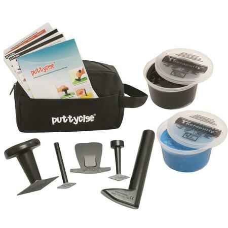 PUTTYCISE Theraputty 5 Tool Set with 2 x 1 lbs Putties Difficult with Bag 347987